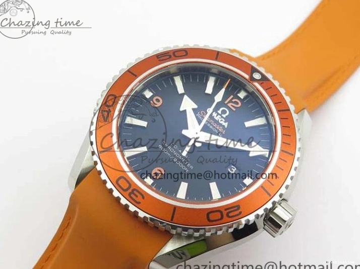 0217 UrbanStyle Planet Ocean Pro Orange Bezel 45mm OMF 1:1 Best Edition On Rubber Strap A8500 (Black Balance Wheel) 8138